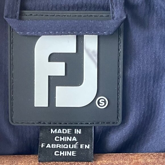 FootJoy Men's Sport 1/2 Zip Performance Golf Windshirt (S) Indigo Blue #28203 - Picture 10 of 14